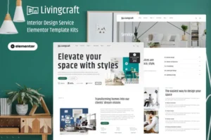 Mua Livingcraft - Interior Design Services Elementor Pro Template Kit giá rẻ