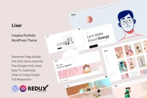Mua Lixer – Creative Portfolio WordPress Theme giá rẻ