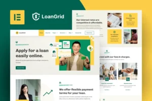 Mua LoanGrid - Loans & Financing Elementor Pro Template Kit giá rẻ