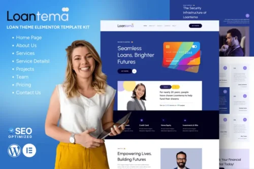 Mua Loantema - Loan Service Elementor Template Kit giá rẻ