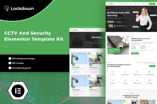 Mua Lockdown - CCTV & Security Elementor Template Kit giá rẻ