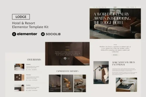 Mua Lodge - Hotel & Resort Elementor Template Kit giá rẻ