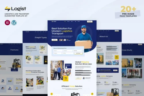 Mua Logist - Logistics And Transport Elementor Pro Template Kit giá rẻ