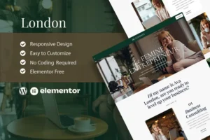 Mua London - Feminine Business Coach Elementor Template Kit giá rẻ