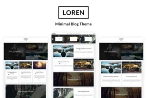 Mua Loren Minimal Personal WordPress Blog Theme giá rẻ