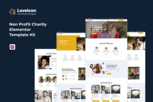 Mua LoveIcon – Nonprofit Charity Elementor Template Kit giá rẻ