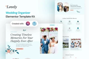 Mua Lovely - Wedding Organizer Elementor Template Kit giá rẻ