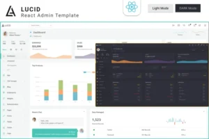 Mua Lucid – Responsive ReactJS Admin Template giá rẻ