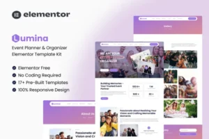 Mua Lumina - Event Planner & Organizer Elementor Template Kit giá rẻ