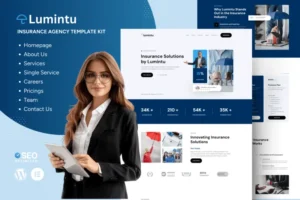 Mua Lumintu - Insurance Agency Elementor Template Kit giá rẻ