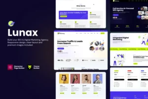 Mua Lunax - Digital Marketing Agency WordPress Theme giá rẻ