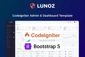 Mua Lunoz - CodeIgniter Admin & Dashboard Template giá rẻ