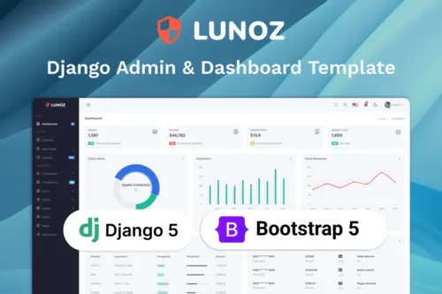 Mua Lunoz - Django 5 Admin & Dashboard Template giá rẻ