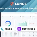 Lunoz – Flask Admin & Dashboard Template