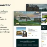 Lushen – Nature Cottage Elementor Template Kit