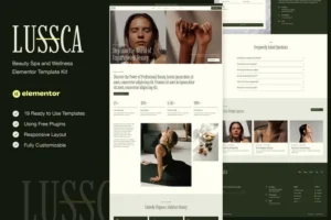 Mua Lussca - Beauty Spa & Wellness Elementor Template Kit giá rẻ