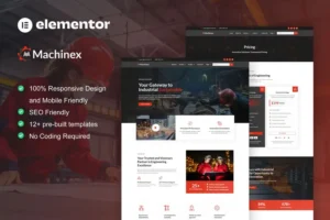 Mua Machinex - Engineering & Industrial Service Elementor Template Kit giá rẻ