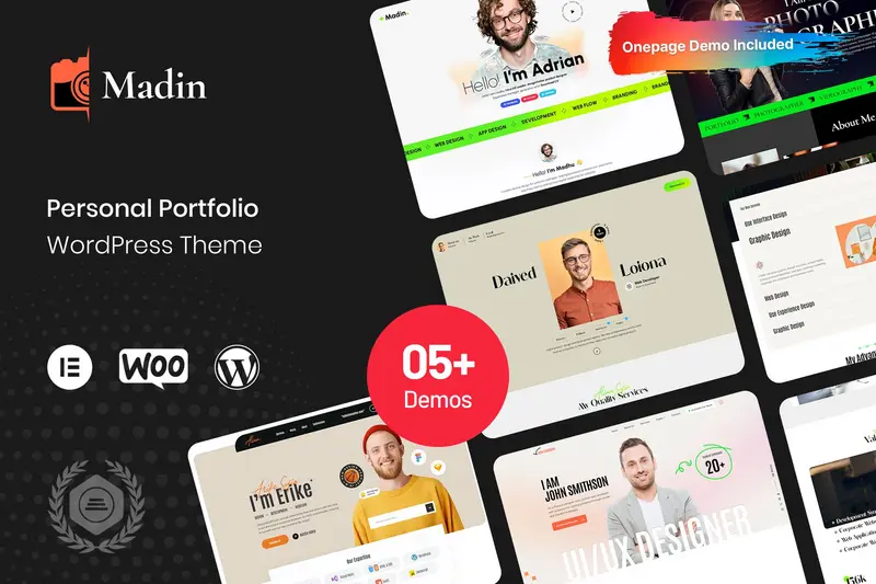 Mua Madin - Personal Portfolio WordPress Theme giá rẻ