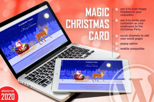 Mua Magic Christmas Card With Animation - WP Plugin giá rẻ