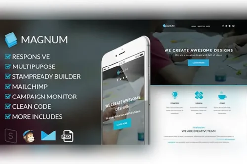Mua Magnum-Responsive Email Template giá rẻ