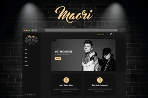 Mua Maori - Tattoo Studio WordPress Theme giá rẻ