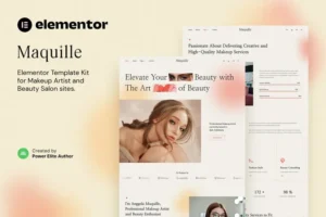 Mua Maquille – Makeup Artist & Hair Stylist Elementor Template Kit giá rẻ