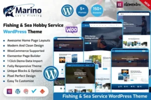 Mua Marino - Fishing & Sea Hobby WordPress Theme giá rẻ