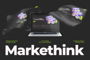 Mua Markethink - Dark Mode Digital Marketing Agency Elementor Template Kit giá rẻ
