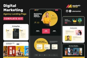 Mua Marketiverse – Digital Marketing Services Landing Page Elementor Template Kit giá rẻ