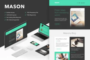 Mua Mason - Responsive Email + Themebuilder Access giá rẻ