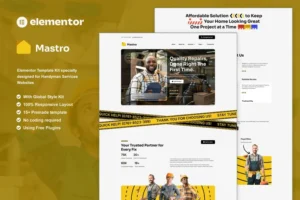 Mua Mastro - Handyman Services Elementor Template Kit giá rẻ