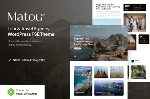 Mua Matour – Tour & Travel Agency FSE WordPress Theme giá rẻ