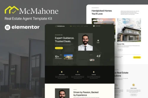 Mua McMahone - Real Estate Agent Elementor Template Kit giá rẻ