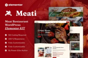 Mua Meati - Meat Restaurant Elementor Template Kit giá rẻ