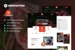 Mua Meatlicious - Meat Shop & Butcher Elementor Template Kit giá rẻ