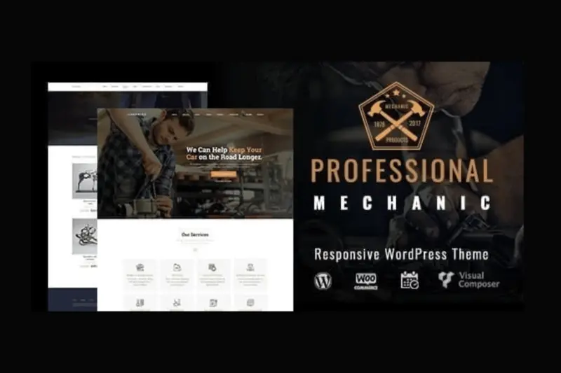 Mua Mechanic | Auto Repair WordPress Theme giá rẻ
