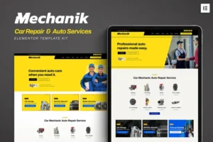 Mua Mechanik - Car Repair & Auto Services Elementor Template Kit giá rẻ