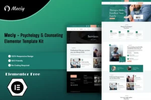 Mua Meciy - Psychology & Counseling Elementor Template Kit giá rẻ