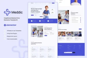Mua Meddic - Hospital and Medical Clinic Elementor Template Kit giá rẻ