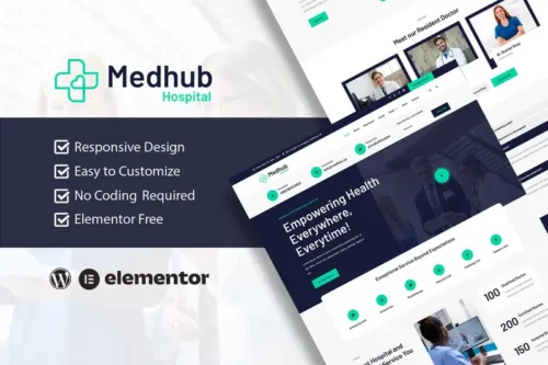 Mua MedHub - Hospital & Medical Elementor Template Kit giá rẻ