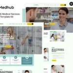 MedHub – Pharmacy & Medical Services Elementor Template Kit