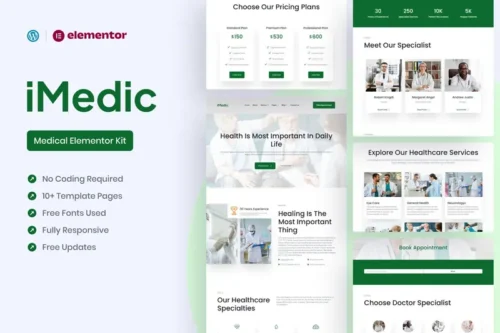 Mua Medicly - Medical Elementor Pro Template Kit giá rẻ