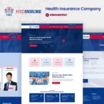 MedInsure – Health Insurance Company Elementor Pro Template Kit