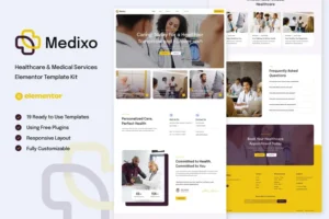 Mua Medixo - Healthcare & Medical Services Elementor Template Kit giá rẻ