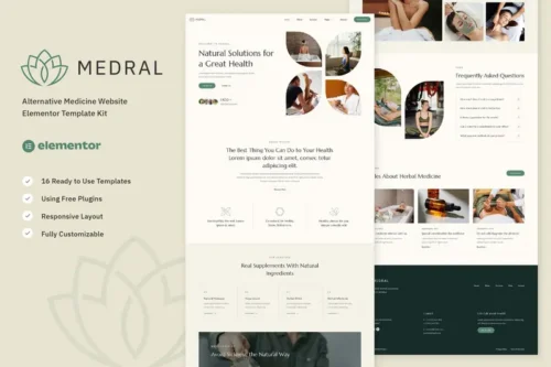 Mua Medral - Alternative Medicine Website Elementor Template Kit giá rẻ