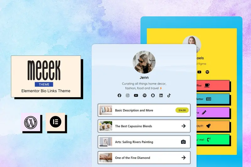 Mua Meeek - Bio Links Builder Theme giá rẻ