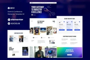 Mua Meetly - Event & Conference Elementor Template Kit giá rẻ