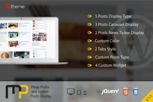 Mua Mega Posts and Custom Posts Display WP Plugin giá rẻ