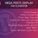 Mega Posts Display for Elementor WordPress Plugin