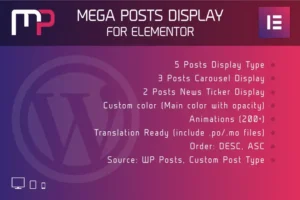 Mua Mega Posts Display for Elementor Wordpress Plugin giá rẻ